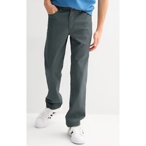 Sonoma Goods for Life Boys Husky Gray Twill Pants